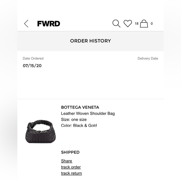 Bottega Veneta mini Jodie black - Picture 9 of 9